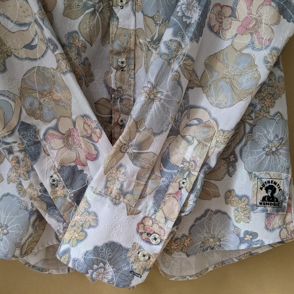 Jimi Hendrix Experience embroidered button up w/ signature. Highly detailed - Picture 7 of 15